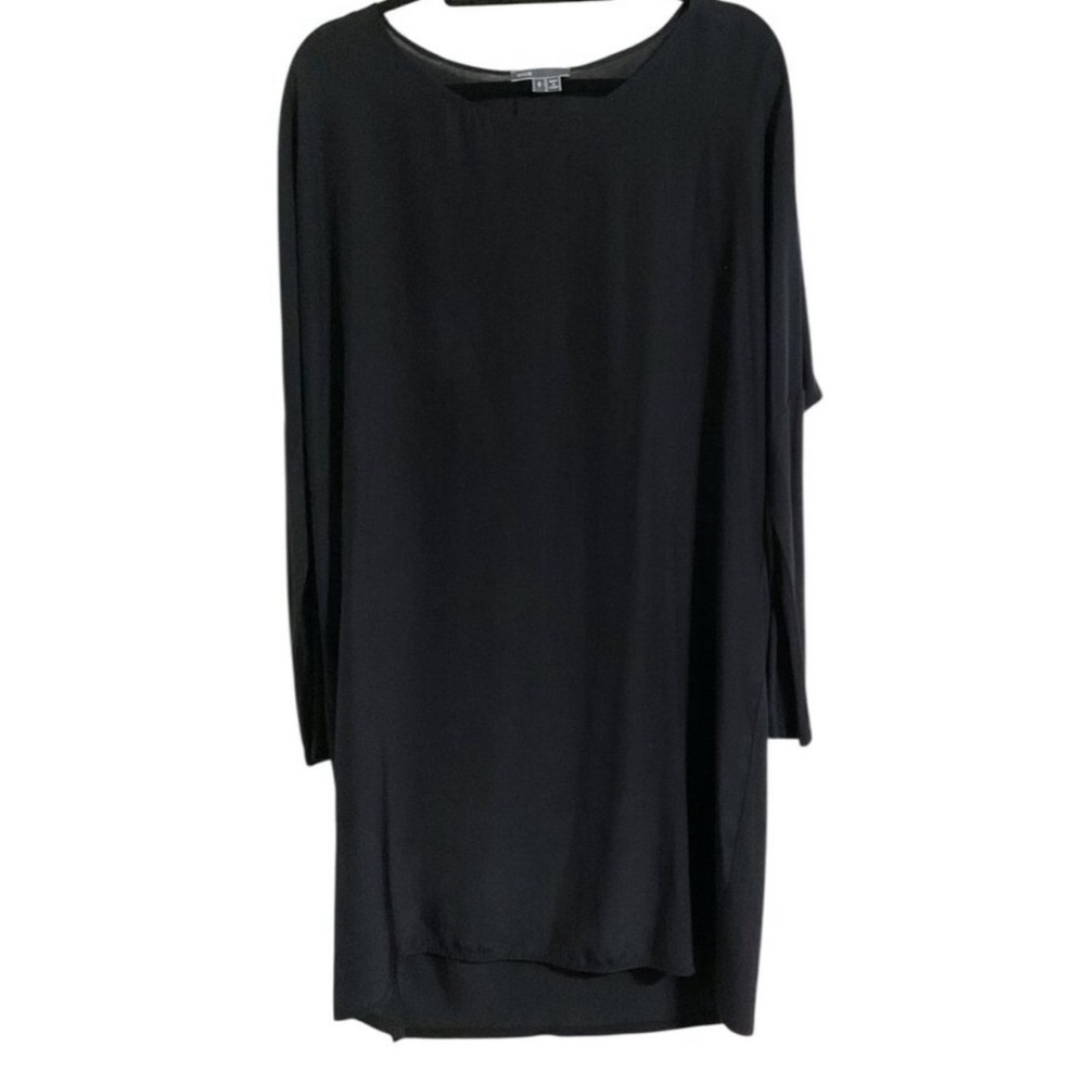 Vince Black Long Sleeve Tunic Dress size Small